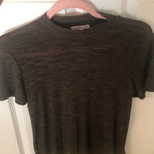 Green sweater thin material top